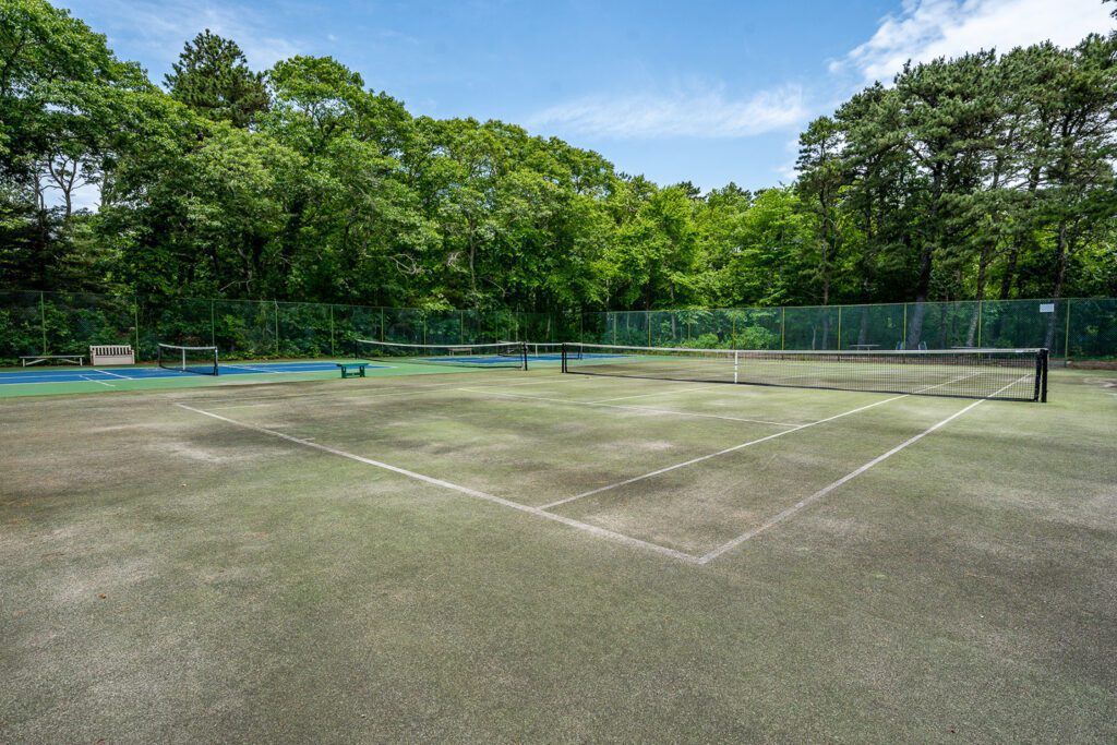 Guests also have access to the neighborhood's private tennis and pickleball courts, just a short walk from the house. We keep rackets, paddles, and balls in the garage for your use.